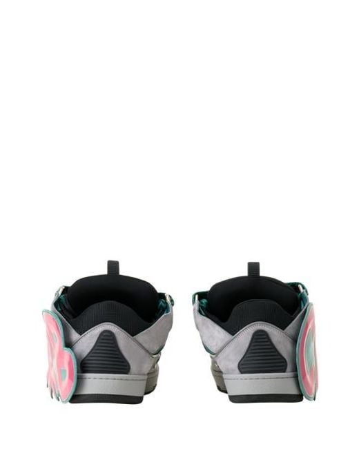 Lanvin Blue Curb Patch Sneakers