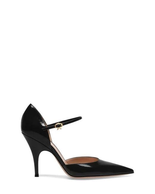 Gianvito Rossi White Sofia D'Orsay Pump