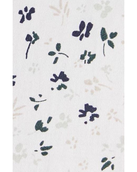 Johnny Bigg White Jason Regular Fit Floral Cotton Button-Up Shirt for men