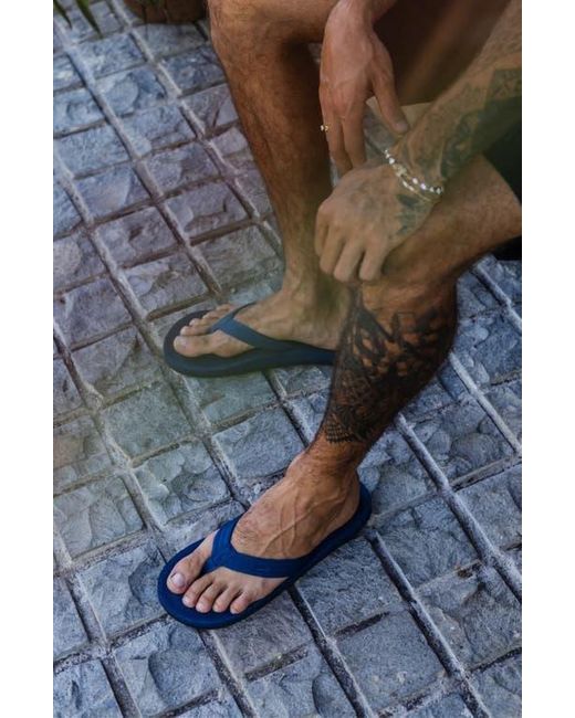 indosole Blue Responsibly-Made Tire Sole Easy Living Flip Flops for men