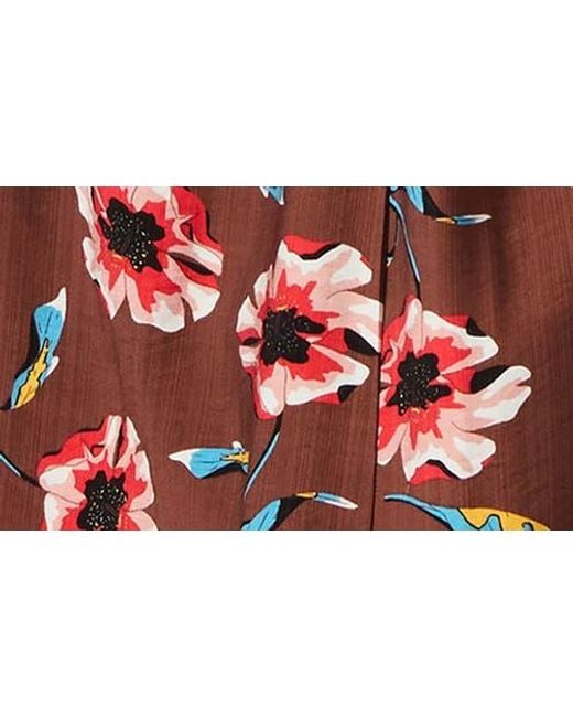 Steve Madden Red Monroe Ruched Maxi Dress