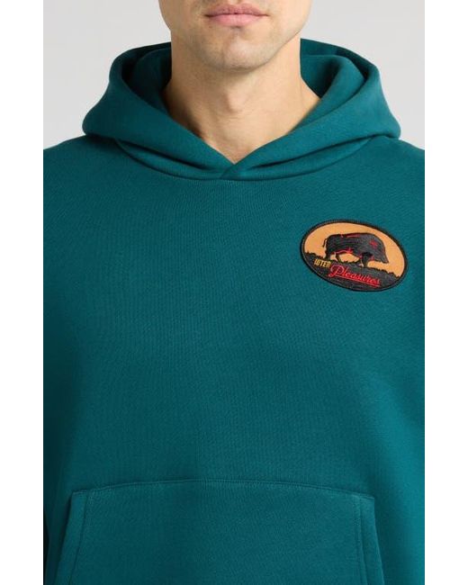 Pleasures Blue X Iuter Vincenzo Hoodie for men