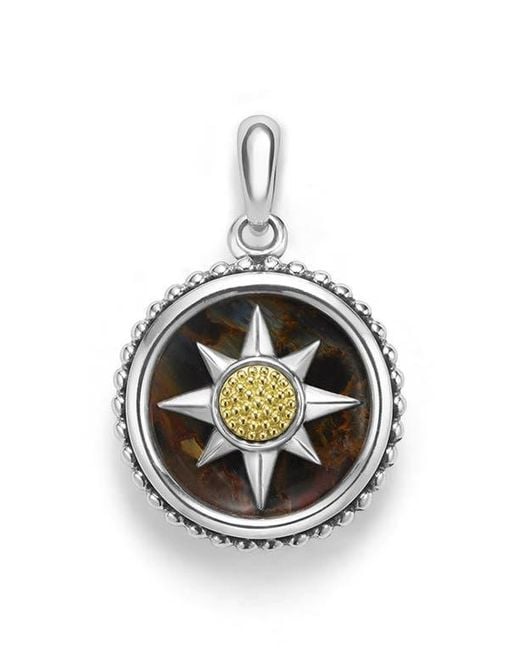 Lagos Metallic Anthem Small Pietersite Sunburst Amulet
