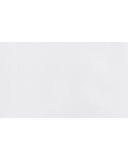 David Donahue Blue Slim Fit Stretch Cotton Dress Shirt for men