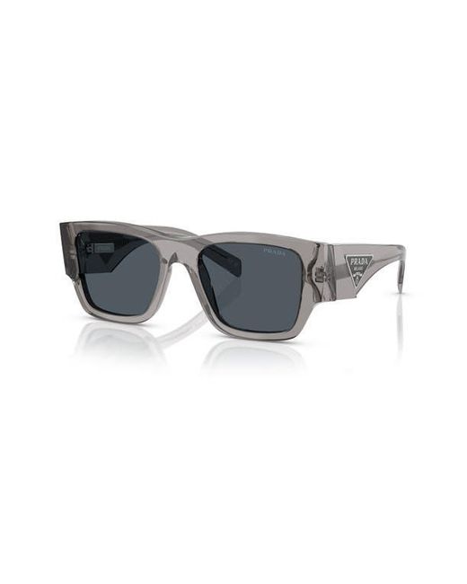 Prada Gray 54Mm Square Sunglasses for men