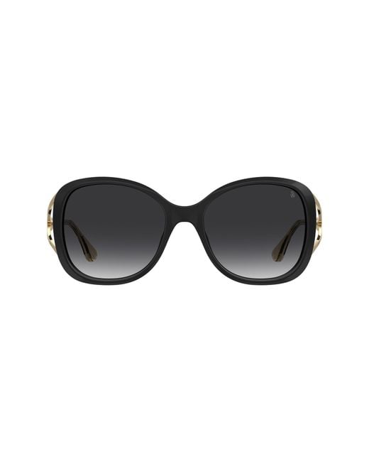 Stuart Weitzman Black 58Mm Polarized Gradient Square Sunglasses