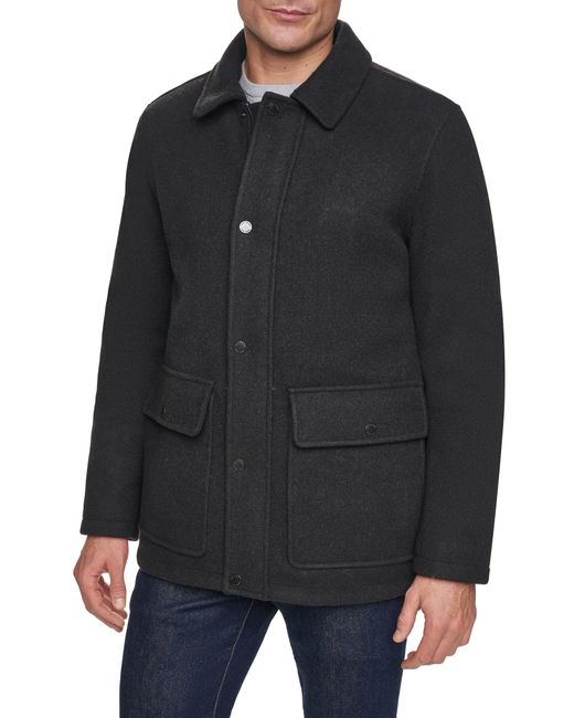 Cole Haan Black Flannel Jacket for men