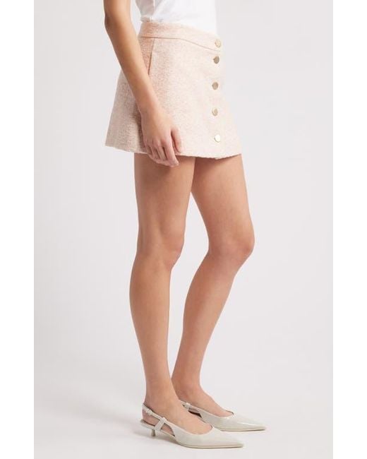 FRAME Natural The Tweed Miniskirt