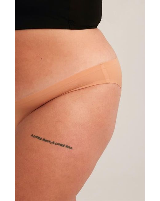 Saalt Orange Seamless Bikini