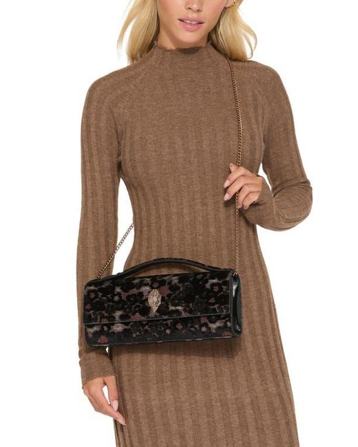 Kurt Geiger Black Long Bond Fabric Top Handle Bag