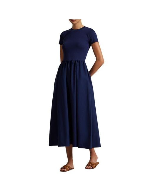 Polo Ralph Lauren Midi Dresses in Blue | Lyst Polo Ralph Lauren Midi Dresses in Blue | Lyst