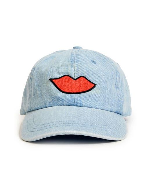Clare V. Blue Denim Baseball Cap