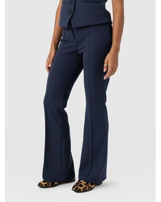 Saint + Sofia Blue Freya Flared Pant