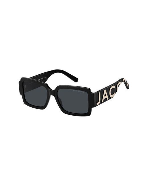 Marc Jacobs Black 55Mm Gradient Rectangular Sunglasses