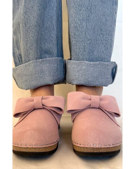KUNSTEN Pink Embla Bow Clog
