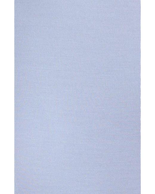 Zella Blue Breathe Long Sleeve Split Back T-Shirt