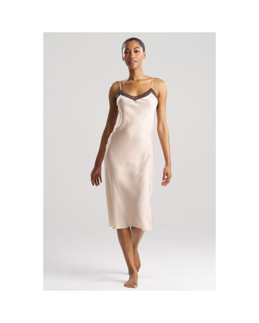 Natori Natural Ashley Icon Gown With Lace
