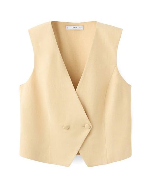 Mango Natural Double Breasted Vest