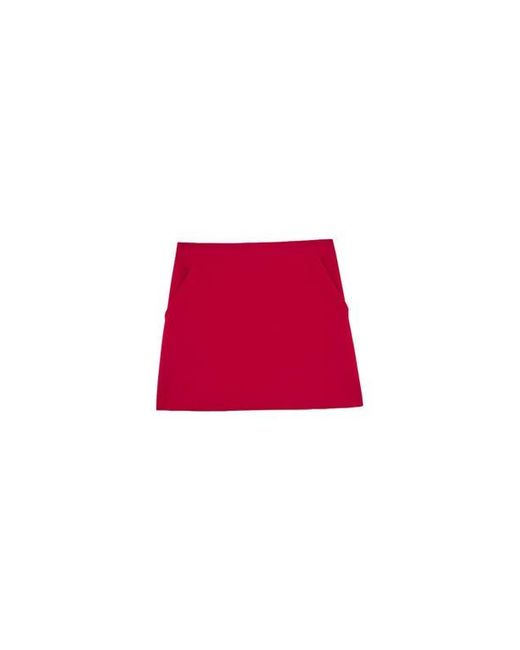 Ottod'Ame Red Solid Mini Skirt