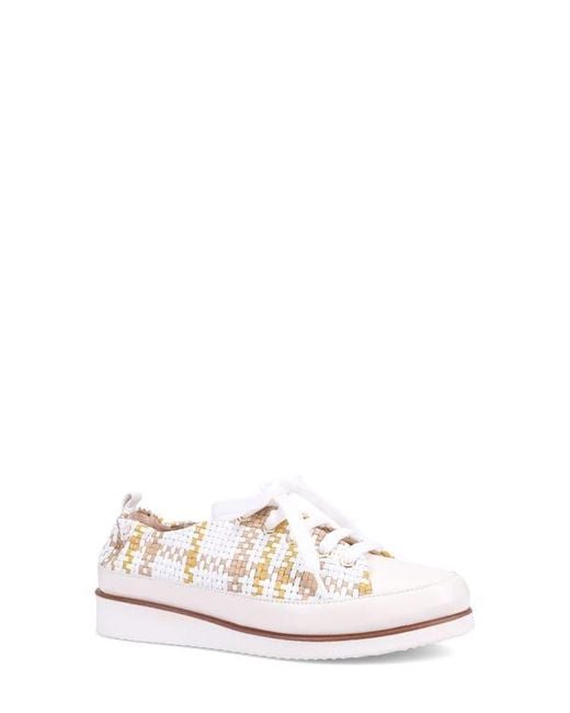 Ron White White Nova Woven Low Top Sneaker