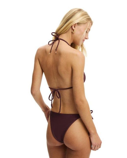 Cotton On Brown String Triangle Bikini Top