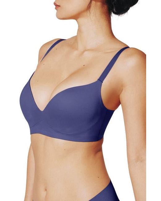Thirdlove Blue Zero Edge Wireless Push-Up Bra