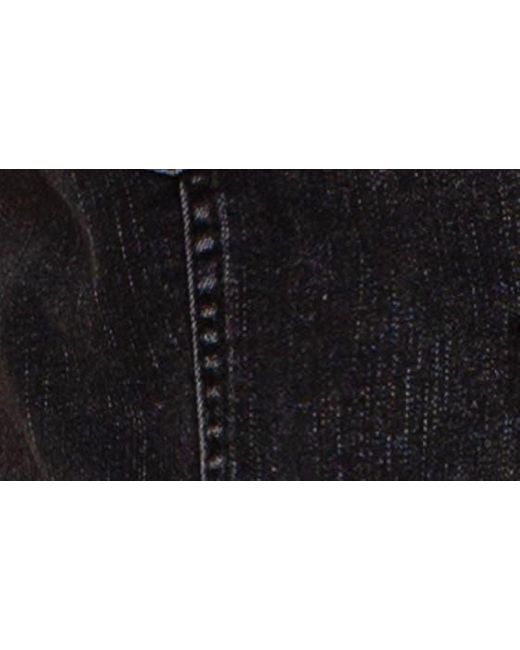 Liverpool Los Angeles Black Notched Collar Crop Denim Vest