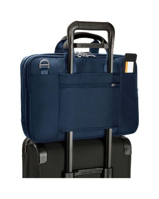 Briggs & Riley Blue @Work Medium Expandable Briefcase