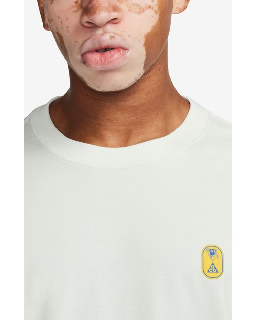 Nike White Dri-fit Acg Hike Snacks Long Sleeve Graphic T-shirt for men