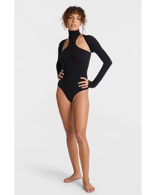 Commando Black Ballet Racerback Bodysuit