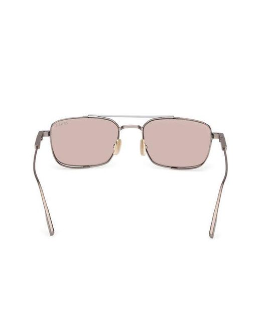 Zegna Pink 54Mm Rectangular Sunglasses for men