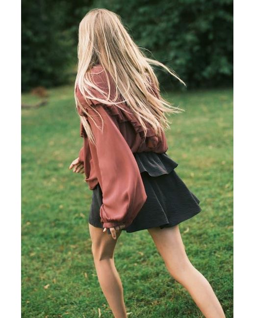 H&M Black Flared Mini Skirt