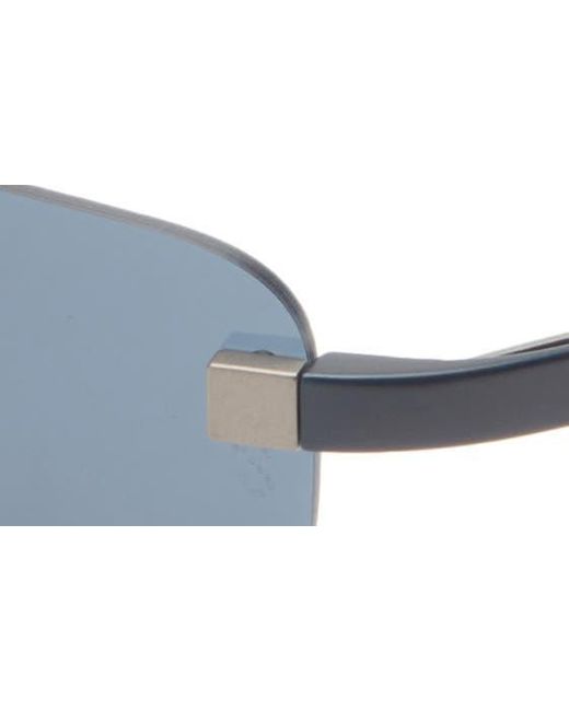 Tag Heuer Blue Flex 59mm Rectangular Sport Sunglasses for men