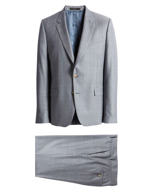 Paul Smith Gray Tailored Fit Wool Suit for men