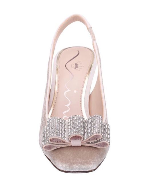 Nina White Jolanda Slingback Pump
