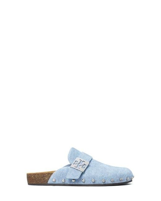 Tory Burch White Mellow Stud Mule