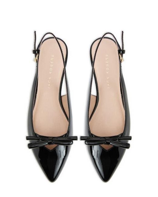 Jack Rogers Black Lennox Slingback Pointed Toe Pump