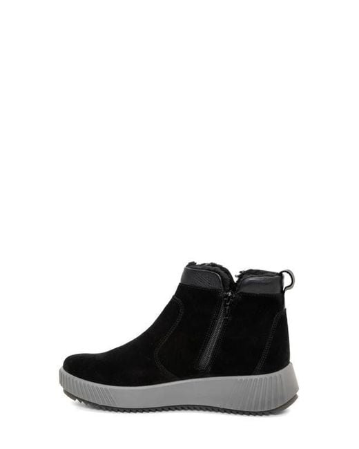 Ara Black Dahlia Waterproof Faux Fur Lined Sneaker