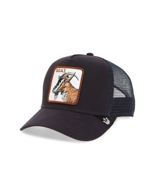 Goorin Bros Blue G.O.A.T. Patch Trucker Hat for men