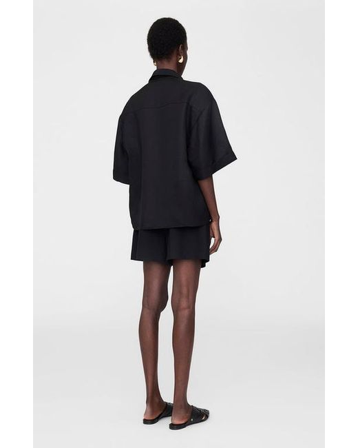 Anine Bing Black Coco Shirt