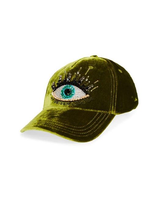 Kurt Geiger Embellished Evil Eye Baseball Cap in Green | Lyst display picture 2