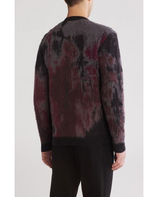 John Varvatos Brown Dio Jacquard Cardigan for men