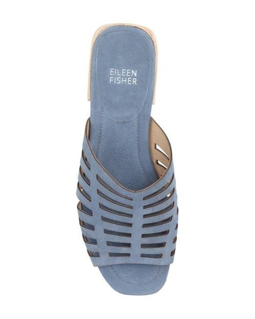 Eileen Fisher Blue Fira Slide Sandal