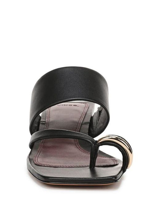 Vince White Stacy Toe Loop Sandal