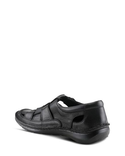 Spring Step Black Sandal for men