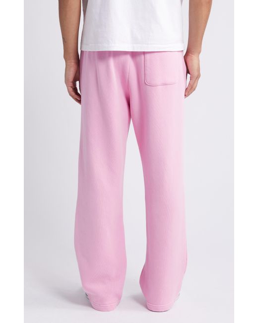 Elwood Pink Core Cotton Straight Leg Sweatpants for men
