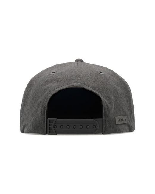 Melin Gray Eagle Hydro 6-Panel Snapback Ball Cap for men