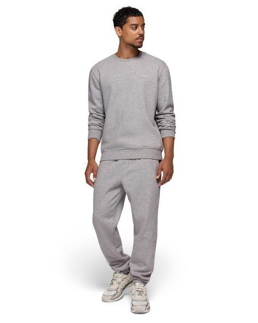 Prana Gray Fleece Crewneck Sweatshirt for men