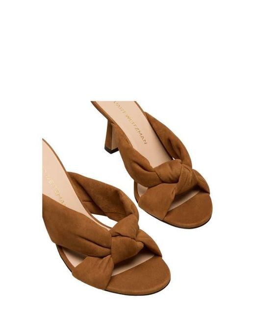 Stuart Weitzman Brown Soplaya Slide 75