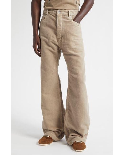 Rick Owens Natural Geth Wide Leg Jeans for men
